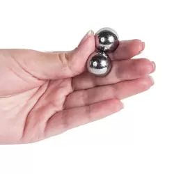 Вагинальные шарики Domino Metallic Balls металлические – серебристые