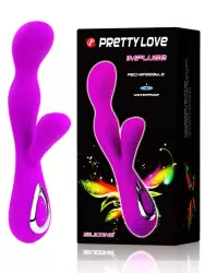 Перезаряжаемый вибратор Impulse с двумя моторчиками – пурпурный