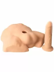 Реалистичная секс-кукла для женщин в форме полуторса SILEXD Apollo S, светлый телесный, 17,7 см