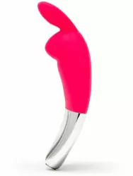 Яркий стимулятор клитора Happy Rabbit, 12 режимов, 10 см, розовый