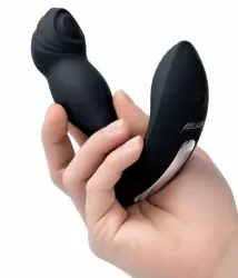 Мощный стимулятор простаты BlueLine Thumper - Prostate Flicking, с пультом Д/У, 13,5 см, 4 режима, силикон