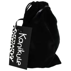 Большая силиконовая анальная пробка Kanikule Large с кристаллом – розовый с красным