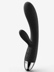 Двойной вибромассажер Alice с интеллектуальным режимом – черный	
