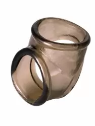 Эрекционное кольцо TOYFA XLover с подхватом мошонки – серый