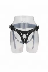 Крепление-трусики O-ring для страпона Leather Strap-on Harness