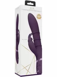 Инновационный вибратор-кролик Shots toys Sora, с 3-мя моторами, 10 скоростей