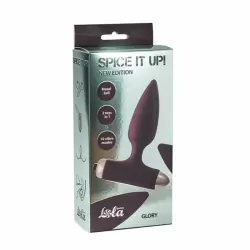 Анальная пробка с вибрацией Spice it up New Edition Glory Wine red 8015-03lola