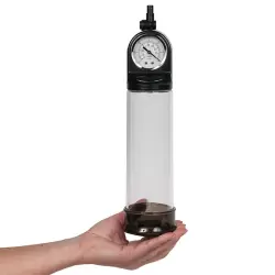 Вакуумная помпа мужская Redline Pump с манометром – черная