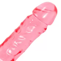 Двухсторонний фаллоимитатор Crystal Jellies 12 – розовый