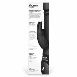 Вибратор-кролик с функцией «толчка» The Rabbit Company Thrusting Rabbit – черный