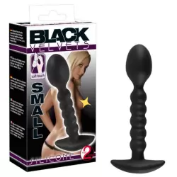Маленький анальный стимулятор Black Velvets – черный