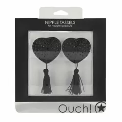 Накладки на соски из пвх с кисточками Nipple Tassels Heart