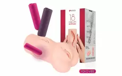 Реалистичный мастурбатор, имитирующий вагину с вибрацией «Dream Auto», Kokos