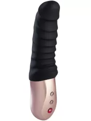 Фактурный вибратор Fun Factory Semilino, 17,5 см, силикон, черный