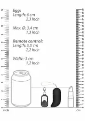 Виброяйцо для стимуляции точки G с пультом управления Medium Wireless Vibrating G-Spot Egg (Черный)