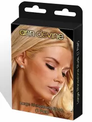 Серьги-гвоздики Ann Devine с кристаллами – серебристый