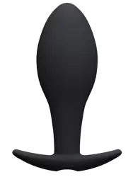 Анальная пробка Pretty Love, со смещённым центром тяжести, 8 см, силикон, черный