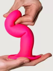 Нереалистичный фаллоимитатор Adrien lastic Hitsens 4, 17,5 см, силикон, розовый