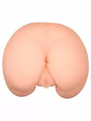 Реалистичный мастурбатор Baile, попка с двумя вибропулями, два отверстия, телесный