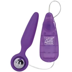 Анальная пробка с вибрацией Booty Glider – фиолетовая