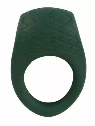 Эрекционное виброкольцо Emerald Love Luxurious, 10 режимов, диаметр 3 см, зеленый