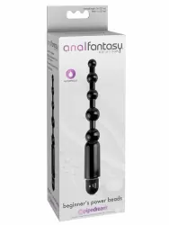 Анальная виброелочка Beginner's Power Beads, 12,7,см, диаметр 2,5см, черный