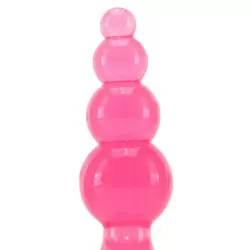 Анальная пробка с кольцом Jolie Ripples Mini – розовая