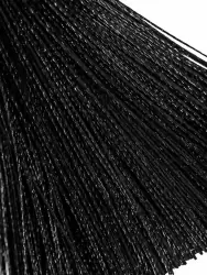 Зажимы на соски Pecado BDSM, «Вилки», с кисточками из шелка, металл, черные