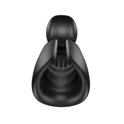 Раскручивающийся мастурбатор SVibe EVO, двойная стимуляция, 5 режимов работы, два мотора, черный