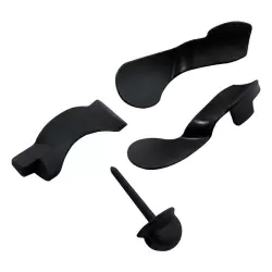 Пояс верности на пенис Pubic Enemy No 2 с электростимуляцией – прозрачный/черный