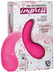 Вибромассажер Impress Mini Tongue перезаряжаемый – розовый