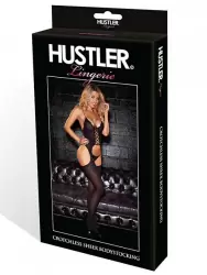 Кэтсьюит Hustler с корсетной шнуровкой – черный