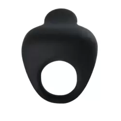 Эрекционное виброкольцо Thimble со стимулятором клитора – черный