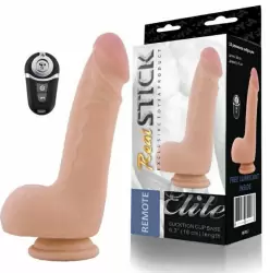 Реалистичный фаллоимитатор с вибрацией TOYFA RealStick Elite Remote - телесный