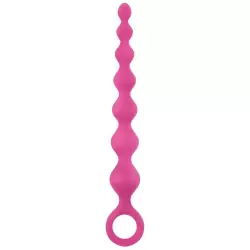 Анальная цепочка Perles D'Lux длинная – розовая	