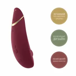 Вакуумный клиторальный стимулятор Womanizer Premium – красный