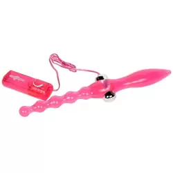 Анальный стимулятор Sex Squid Double-Ender двухсторонний с вибрацией – розовый