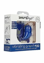 Виброяйцо для стимуляции точки G с пультом управления Small Wireless Vibrating G-Spot Egg (Голубой)