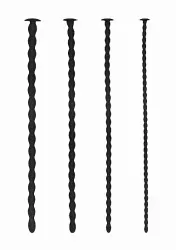 Набор из четырех стимуляторов уретры (струн) Silicone Spiral Screw Plug Set - Advanced