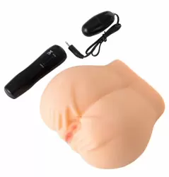 Реалистичный мастурбатор вагина и анус TOYFA Juicy Pussy Pauline с вибрацией - телесный