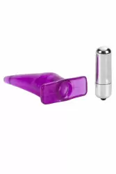 Анальная пробка с вибрацией Mini Vibro Tease фиолетовая