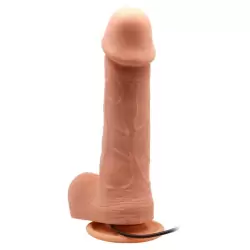 Ротатор-фаллоимитатор Ken с присоской, 20 см, пульт ДУ, материал TPR