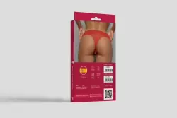 Трусики с доступом со стимулирующей нитью бусин L/XL