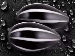 Вагинальные шарики из стекла Crystal Premium Glass - Black