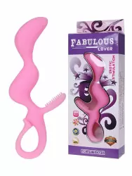 Анальный стимулятор зигзаг Fabulous Lover со щеточкой – розовый