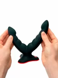 Двойной фаллоимитатор Fun Factory Ryde, 15 см, силикон, черный