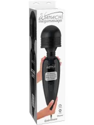 Огромный вибромассажер Mega Wanachi многофункциональный – черный