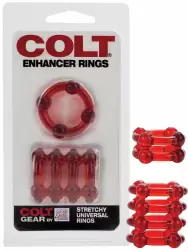 Набор из 2-х эрекционных колец Colt Enhancer Rings – красный