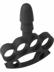 Насадка-кастет со штырьком, Vac-U-Lock - Knuckle Up, для любой насадки системы Харнесс, 15 см, черный