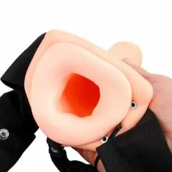 Фаллопротез ROBOTIC мужской с вибрацией, телесный